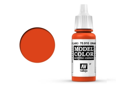 Vallejo Model Color, 70.910, Orange Red, Оранжево-красная, 17 мл
