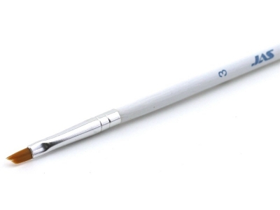 Ретушная кисть Jas 3633 № 3, синтетика, короткая ручка