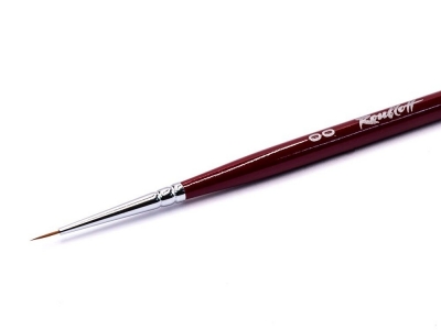 Круглая кисть Roubloff Master 301T № 00 (0,6 мм), колонок, короткая ручка