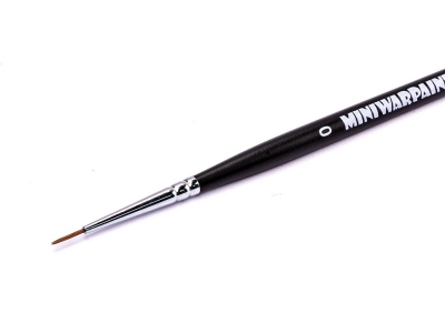 Кисть "Streaks" круглая № 0 (0,8 мм), бобр, короткая ручка