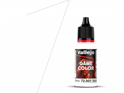 Vallejo Game Color, 72.001, Dead White, Мёртвенно-белая, 18 мл