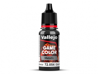 Vallejo Game Color, 72.054, Gunmetal, Металлик пушечная бронза, 18 мл