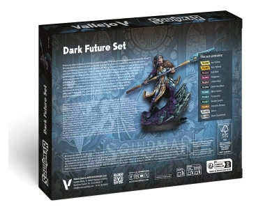 Набор красок Dark Future Set для кисти и фигурка, 72.202