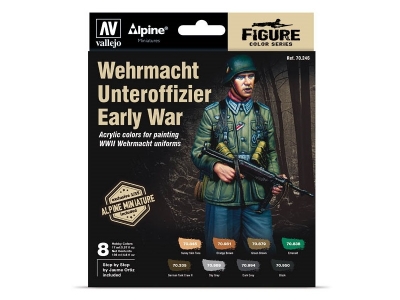 Набор красок Wehrmacht Unteroffizier Early War для кисти и фигурка, 70.246