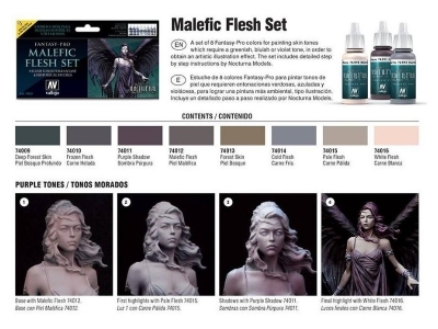 Набор красок Malefic Flesh для кисти, 74.102