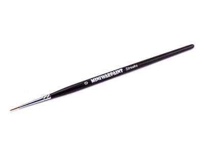 Кисть "Streaks" круглая № 0 (0,8 мм), бобр, короткая ручка