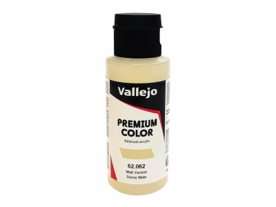 Vallejo Premium Matt Varnish, 62.062, Матовый лак, 60 мл