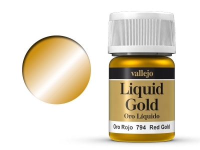 Vallejo Liquid Gold, 70.794, Металлик Красное золото, 35 мл
