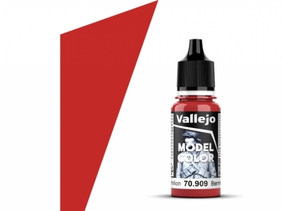 Vallejo Model Color, 70.909, Vermilion, Багряная, 18 мл