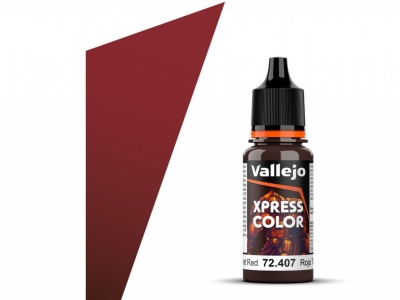 Vallejo Xpress Color, 72.407, Velvet Red, Бархатно-красная, 18 мл