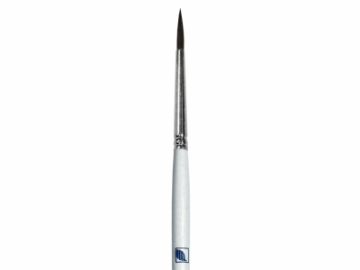 Круглая кисть "Баргузин" № 3 (2 мм), белка, короткая ручка