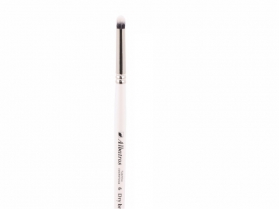 Кисть "Dry brush" купол № 6 (6 мм), синтетика таклон, короткая ручка
