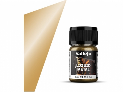 Vallejo Liquid Gold, 70.791, Металлик Золото, 35 мл