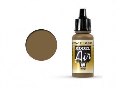 Vallejo Model Air, 71.133, Цвет коричневой грязи, 17 мл