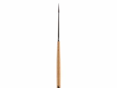 Круглая кисть "Аврора" № 1 (1 мм), соболь, длинная ручка