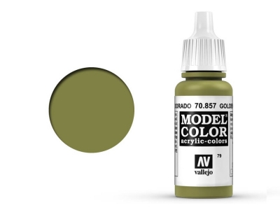 Vallejo Model Color, 70.857, Golden Olive, Золотисто-оливковый, 17 мл