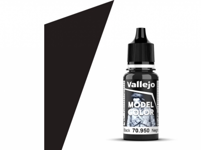 Vallejo Model Color, 70.950, Black, Чёрная, 18 мл