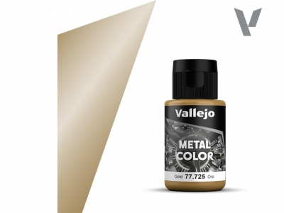 Vallejo Metal Color, 77.725, Металлик Золото, 32 мл