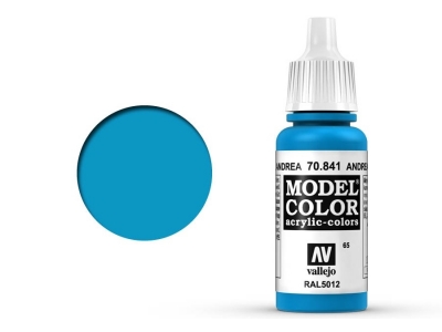Vallejo Model Color, 70.841, Andrea Blue, Адриатический голубой, 17 мл