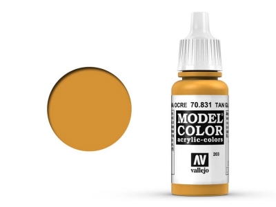 Vallejo Model Color, 70.831, Tan Glaze, Светло-коричневая глазурь, 17 мл