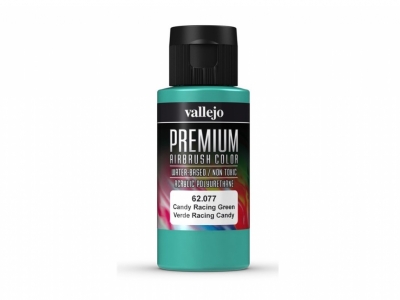 Vallejo Premium AirBrush Color, 62.077, Зелёный кэнди, 60 мл