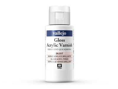 Vallejo Gloss Acrylic Varnish, 26.517, Глянцевый акриловый лак, 60 мл