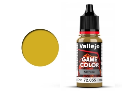 Vallejo Game Color, 72.055, Polished Gold, Металлик блестящее золото, 18 мл