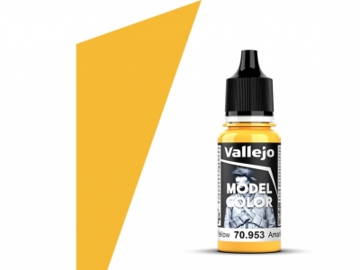 Vallejo Model Color, 70.953, Flat Yellow, Тёплая жёлтая, 18 мл