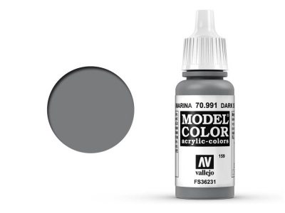 Vallejo Model Color, 70.991, Dark Sea Grey, Тёмно-серый морской, 17 мл