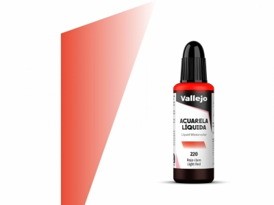 Vallejo Acuarela Liquida, 33.220, Light Red, Светло-красная, 32 мл