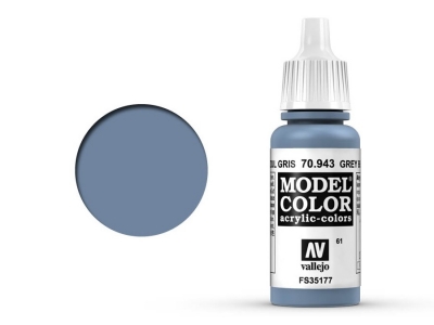 Vallejo Model Color, 70.943, Grey Blue, Серо-синяя, 17 мл
