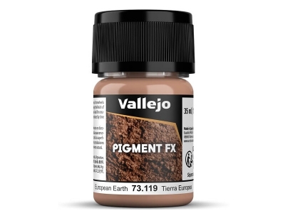 Vallejo Pigment European Earth, 73.119, Европейская почва, 35 мл