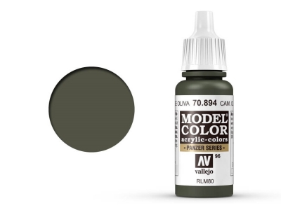 Vallejo Model Color, 70.894, Camouflage Olive Green, Защитный оливковый, 17 мл