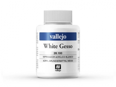 Vallejo White Gesso, 28.100, Густой белый грунт, 85 мл