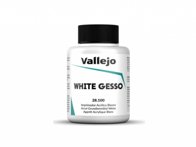Vallejo White Gesso, 28.100, Густой белый грунт, 85 мл