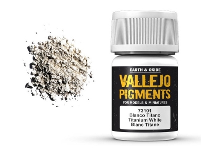 Vallejo Pigment Titanium White, 73.101, Белила титановые, 35 мл