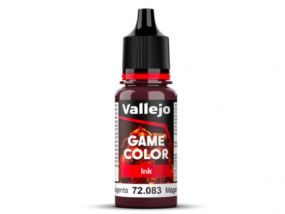 Vallejo Game Color, 72.083, Magenta Ink, Полупрозрачная маджента, 18 мл