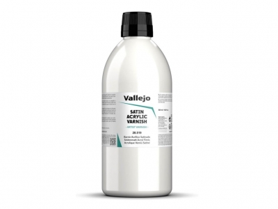 Vallejo Satin Acrylic Varnish, 28.519, Сатиновый акриловый лак, 500 мл