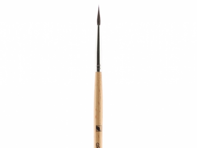 Круглая кисть "Аврора" № 2 (2 мм), соболь, длинная ручка
