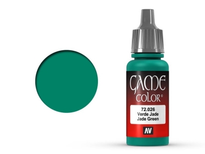 Vallejo Game Color, 72.026, Jade Green, Нефритово-зелёная, 17 мл