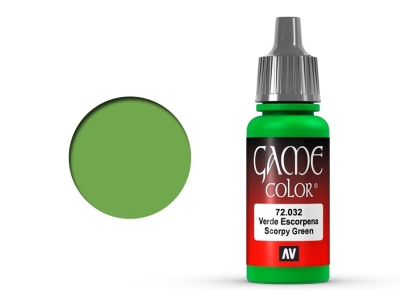 Vallejo Game Color, 72.032, Escorpena Green, Ядовитый зелёный, 17 мл
