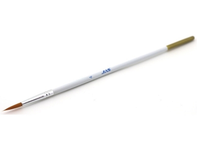 Круглая кисть Jas 3609 № 4, синтетика, короткая ручка