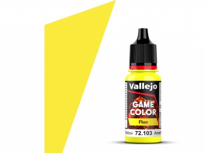 Vallejo Game Color, 72.103, Fluorescent Yellow, Неоновый жёлтый, 18 мл