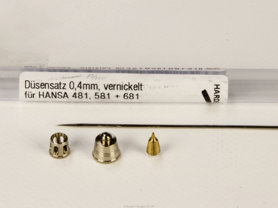 Распылительный комплект для Hansa 481/581/681 (никель), арт. 218873, 0,4 мм