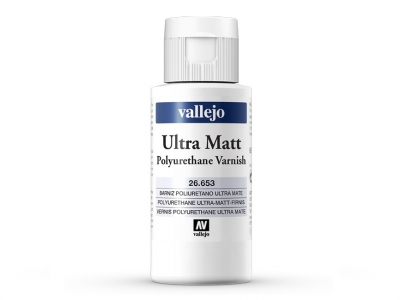Vallejo Ultra Matt Varnish, 26.653, Ультраматовый полиуретановый лак, 60 мл