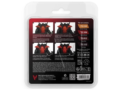 Набор красок Red Color Set для кисти, 72.377