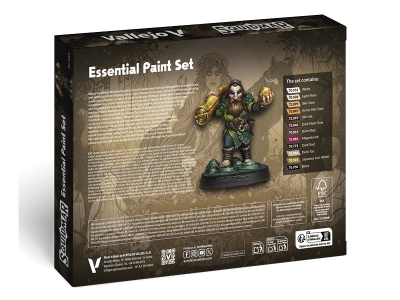 Набор красок Essential Paint Set для кисти и фигурка, 72.201