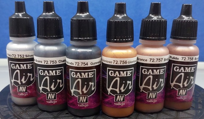 Металлики Vallejo Game Air 17 мл vallejo, metallic, game-air